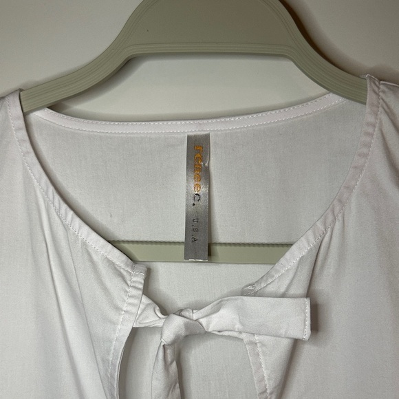 RENEE C. | White Puff Sleeve Blouse - Picture 3 of 11
